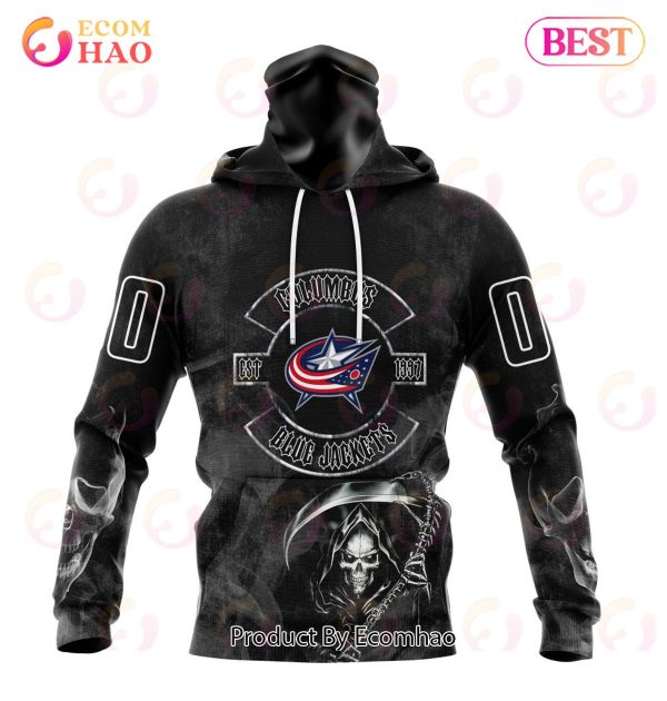 NHL Columbus Blue Jackets Specialized Kits For Rock Night 3D Hoodie