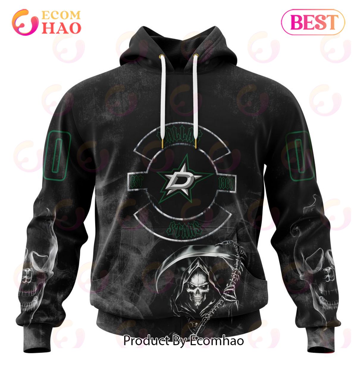 NHL Dallas Stars Specialized Kits For Rock Night 3D Hoodie