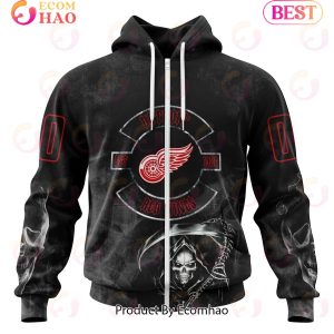 NHL Detroit Red Wings Specialized Kits For Rock Night 3D Hoodie