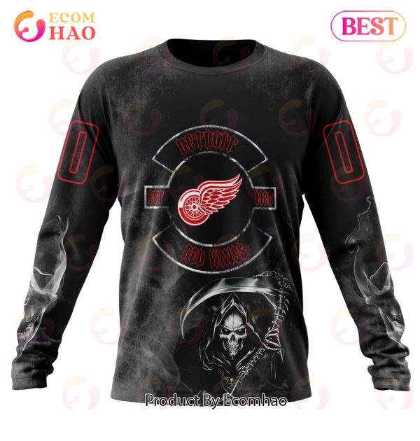 NHL Detroit Red Wings Specialized Kits For Rock Night 3D Hoodie