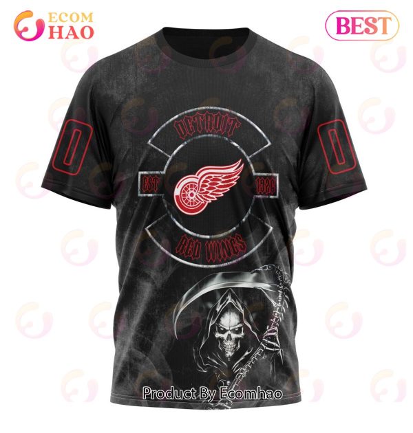 NHL Detroit Red Wings Specialized Kits For Rock Night 3D Hoodie
