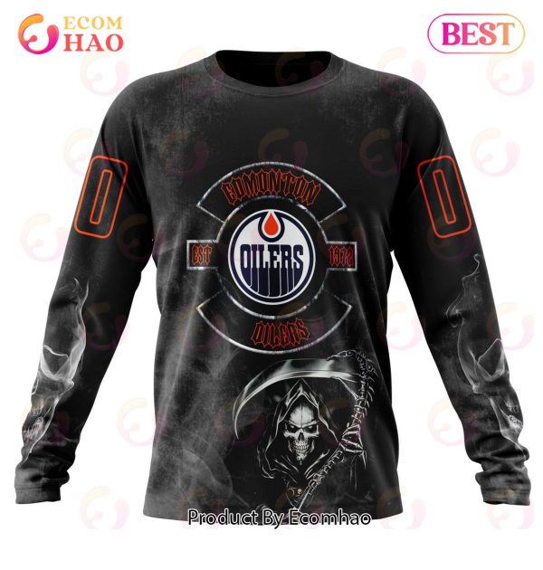 NHL Edmonton Oilers Specialized Kits For Rock Night 3D Hoodie