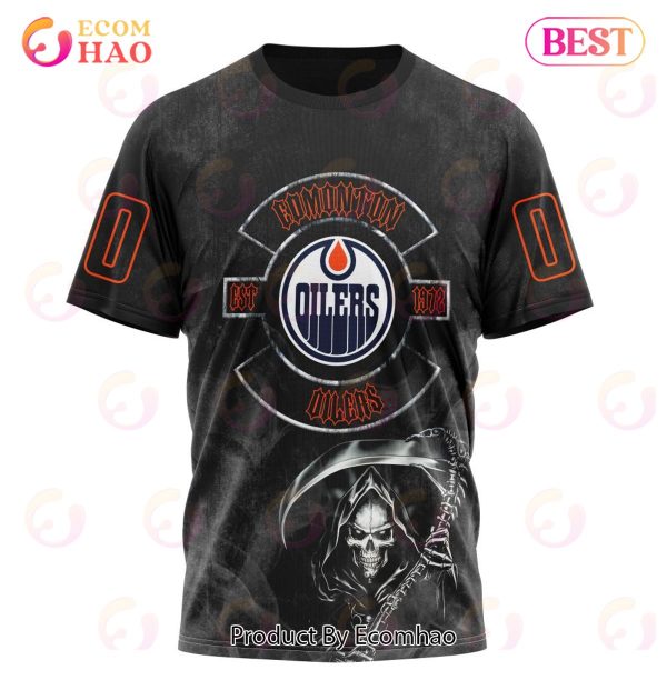 NHL Edmonton Oilers Specialized Kits For Rock Night 3D Hoodie