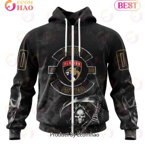 NHL Florida Panthers Specialized Kits For Rock Night 3D Hoodie