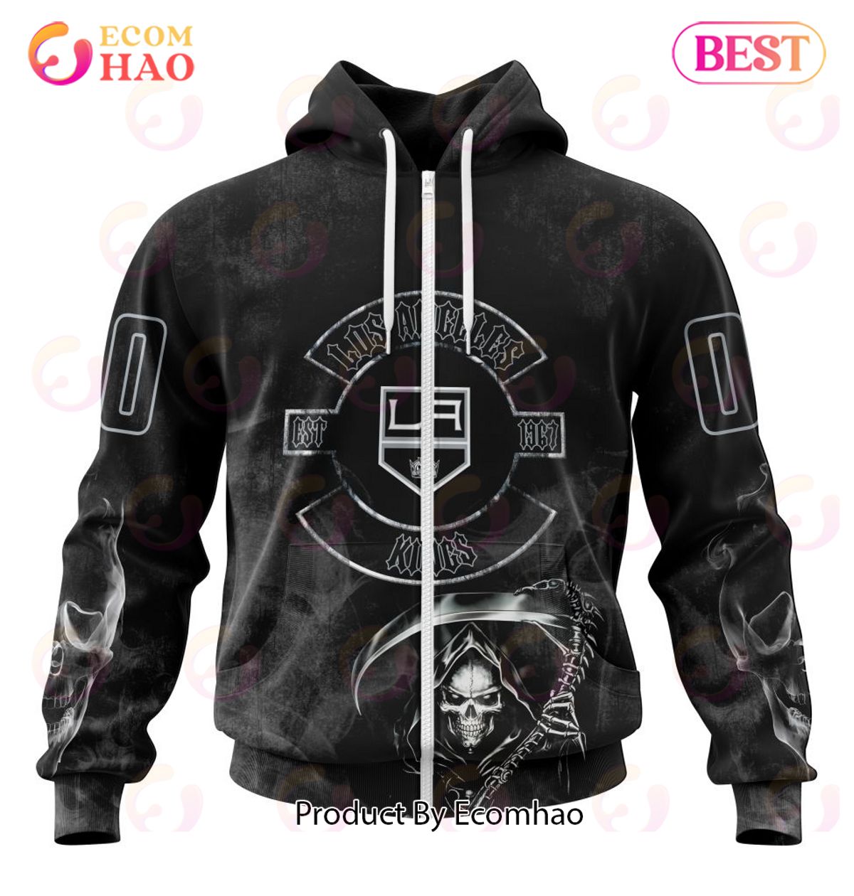 NHL Los Angeles Kings Specialized Kits For Rock Night 3D Hoodie