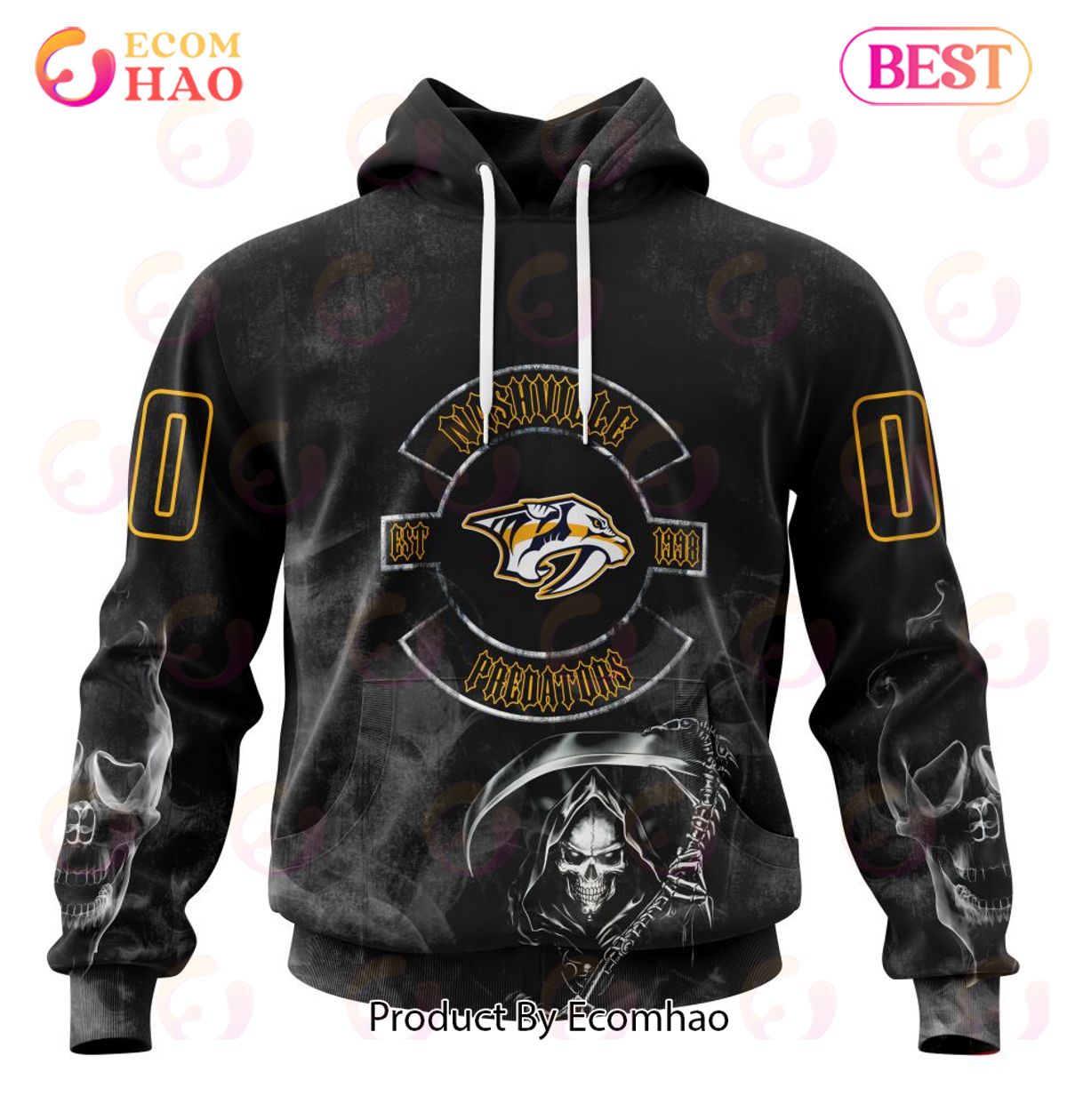 NHL Nashville Predators Specialized Kits For Rock Night 3D Hoodie