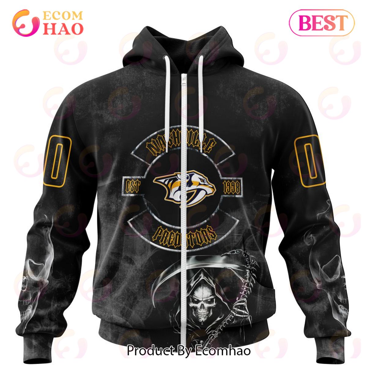 NHL Nashville Predators Specialized Kits For Rock Night 3D Hoodie