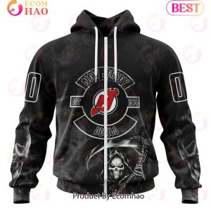 NHL New Jersey Devils Specialized Kits For Rock Night 3D Hoodie