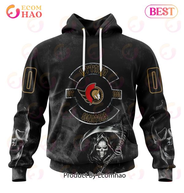NHL Ottawa Senators Specialized Kits For Rock Night 3D Hoodie