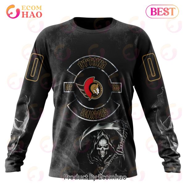 NHL Ottawa Senators Specialized Kits For Rock Night 3D Hoodie
