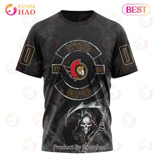 NHL Ottawa Senators Specialized Kits For Rock Night 3D Hoodie