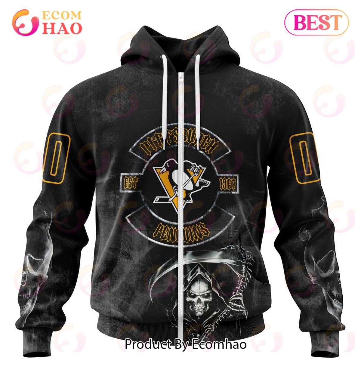 NHL Pittsburgh Penguins Specialized Kits For Rock Night 3D Hoodie