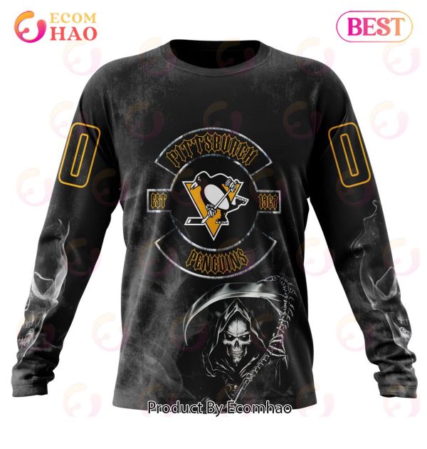 NHL Pittsburgh Penguins Specialized Kits For Rock Night 3D Hoodie