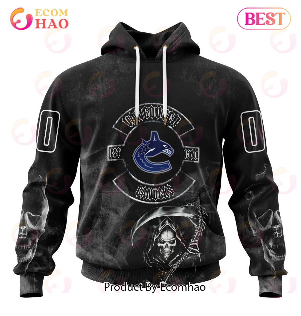 NHL Vancouver Canucks Specialized Kits For Rock Night 3D Hoodie