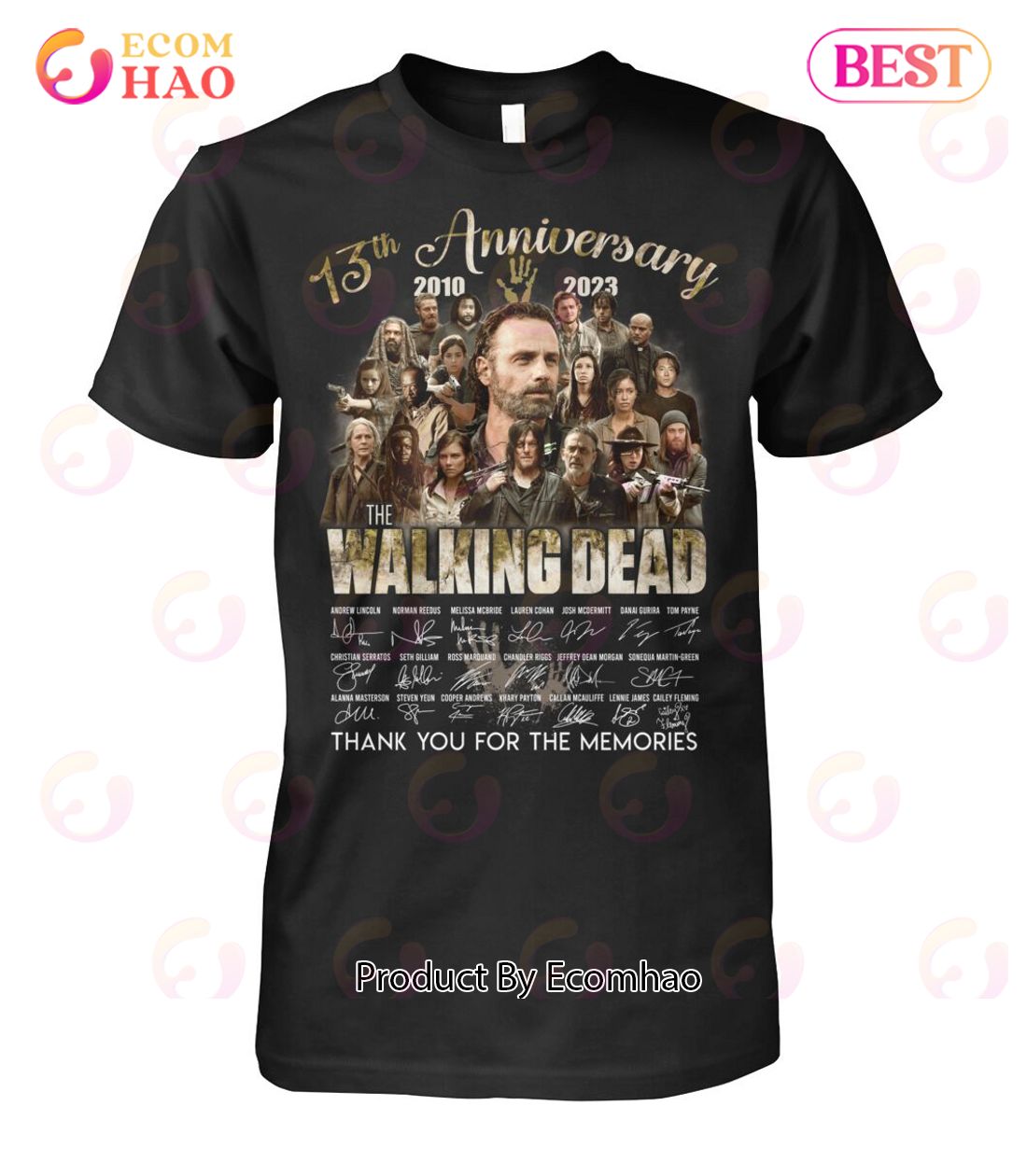 13th Anniversary 2010-2023 The Walking Dead Thank You For The Memories T-Shirt