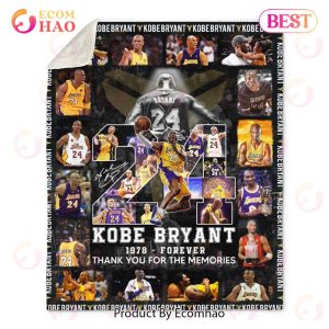 Kobe Bryant 1978 – Forever Thank You For The Memories Quilt, Fleece Blanket, Sherpa Fleece Blanket