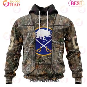 NHL Buffalo Sabres Specialized Unisex Vest Kits With Realtree Camo 3D Hoodie
