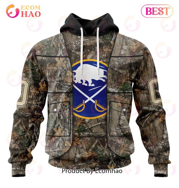 NHL Buffalo Sabres Specialized Unisex Vest Kits With Realtree Camo 3D Hoodie
