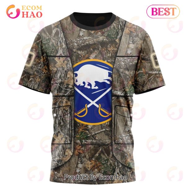 NHL Buffalo Sabres Specialized Unisex Vest Kits With Realtree Camo 3D Hoodie