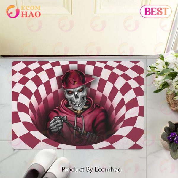 NFL Arizona Cardinals Special Design Skull 3D Doormat