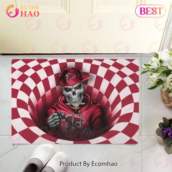 NFL Atlanta Falcons Special Design Skull 3D Doormat