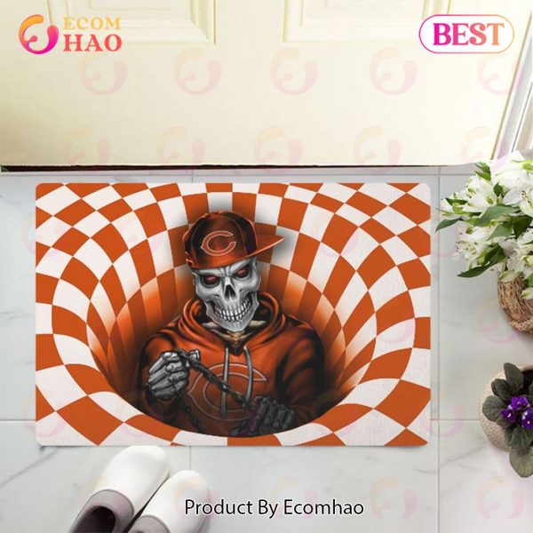 NFL Chicago Bears Special Design Skull 3D Doormat