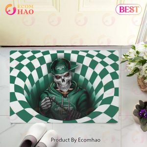 NFL New York Jets Special Design Skull 3D Doormat