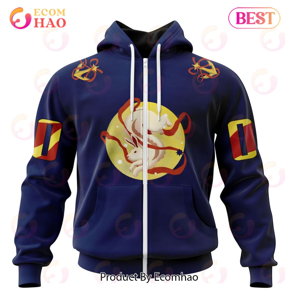 NHL Seattle Kraken 2023 Lunar New Year Design 3D Hoodie