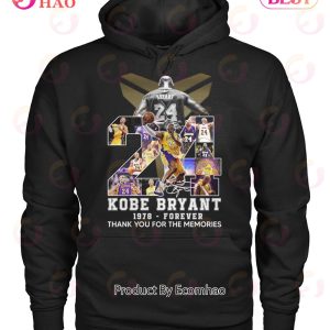 24 Kobe Bryant 1978-Forever Thank You For The Memories T-Shirt