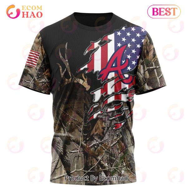 MLB Atlanta Braves Special Camo Realtree Hunting 3D Hoodie