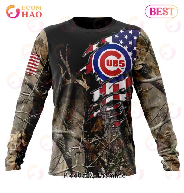 MLB Chicago Cubs Special Camo Realtree Hunting 3D Hoodie