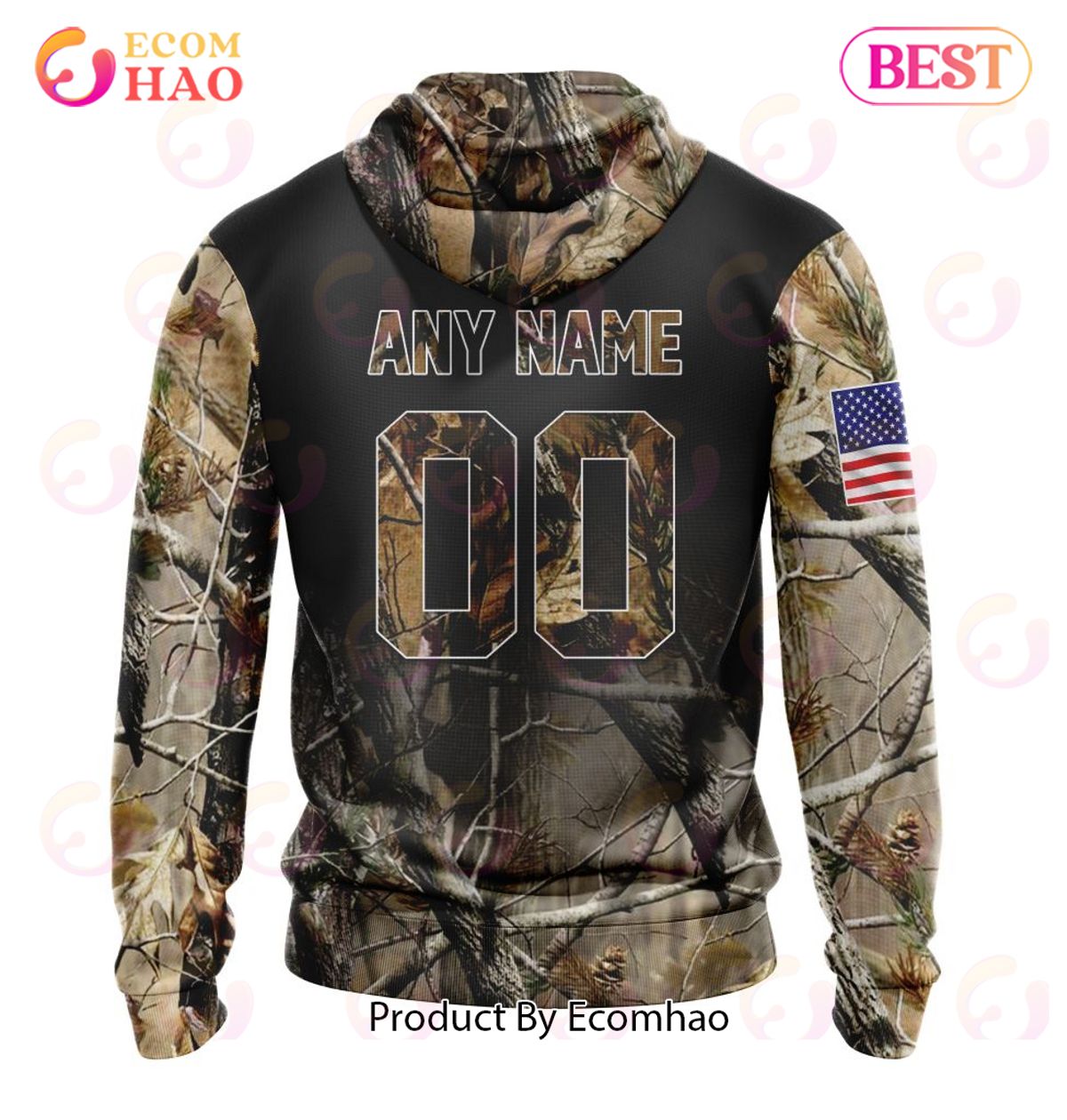 MLB Los Angeles Angels Special Camo Realtree Hunting 3D Hoodie