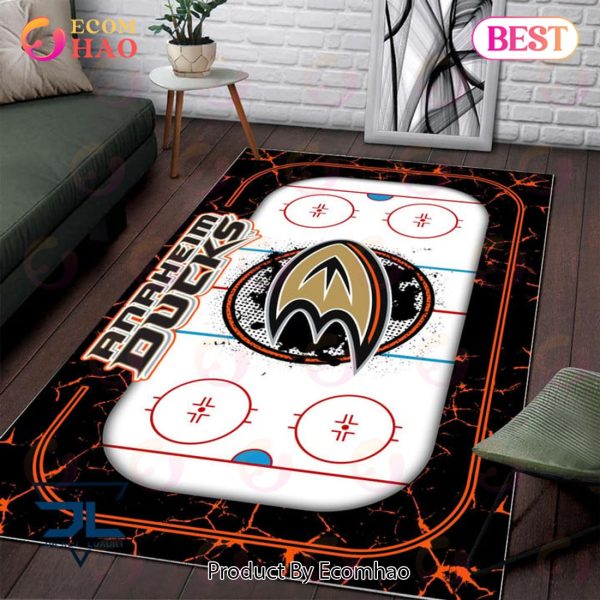 NHL Anaheim Ducks Non Slip Rug Home Decor For Living Room, Bedroom Rug