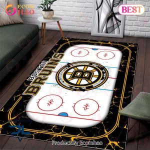 NHL Boston Bruins Non Slip Rug Home Decor For Living Room, Bedroom Rug