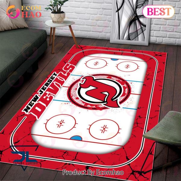 NHL New Jersey Devils Non Slip Rug Home Decor For Living Room, Bedroom Rug