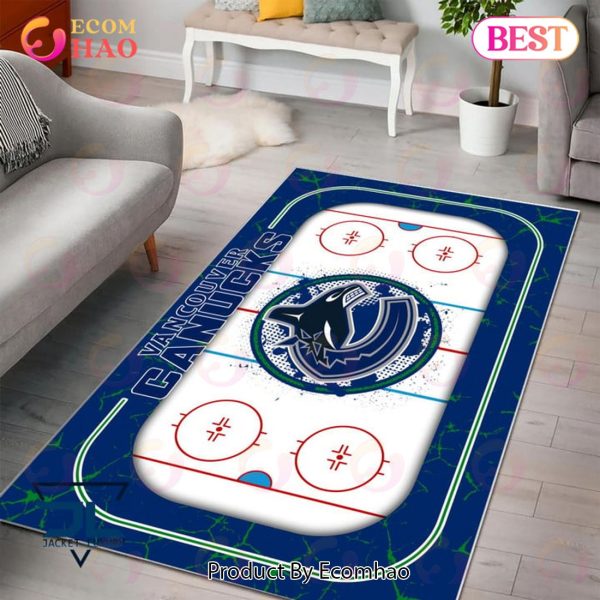NHL Vancouver Canucks Non Slip Rug Home Decor For Living Room, Bedroom Rug