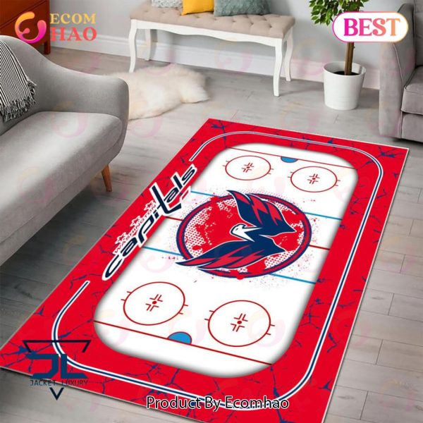 NHL Washington Capitals Non Slip Rug Home Decor For Living Room, Bedroom Rug