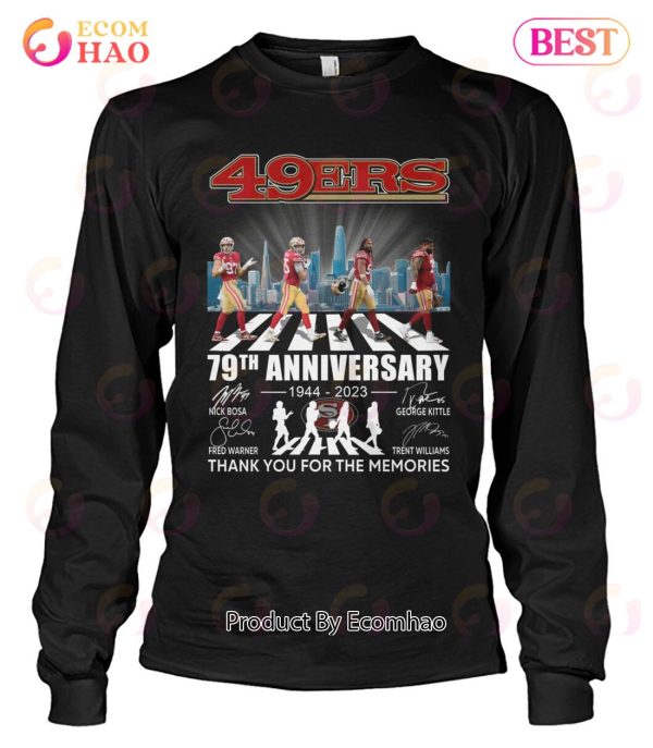 The Niners San Francisco 49ers 78th anniversary 1944-2022 t-shirt |