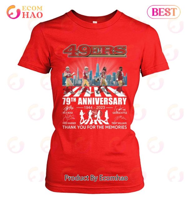 The Niners San Francisco 49ers 78th anniversary 1944-2022 t-shirt |