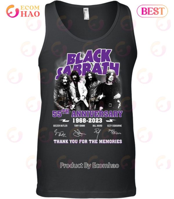 Black Sabbath 55th Anniversary 1968 – 2023 Thank You For The Memories T-Shirts