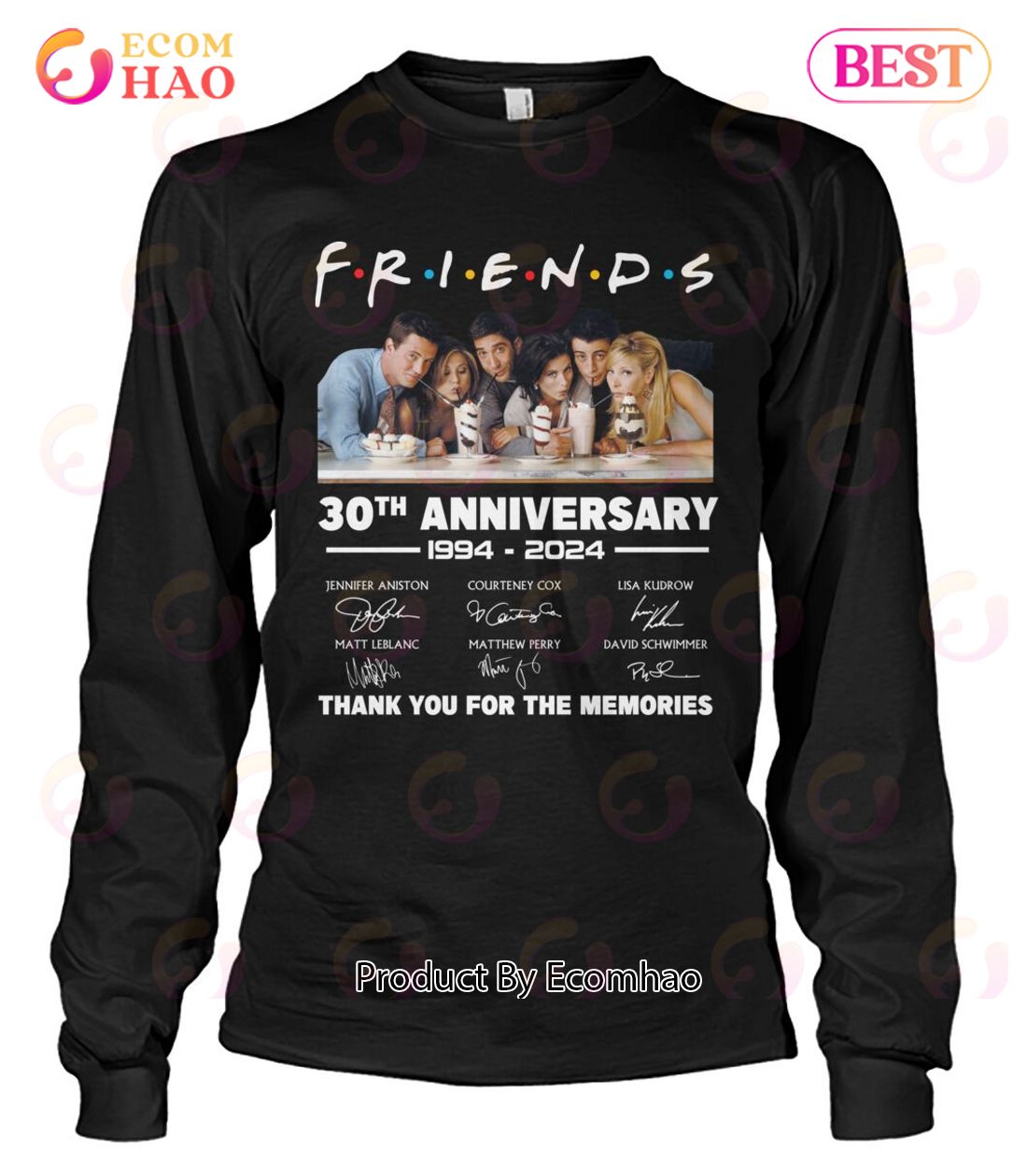 Friends 30th Anniversary 1994 - 2024 Thank You For The Memories T-Shirt