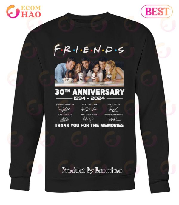 Friends 30th Anniversary 1994 – 2024 Thank You For The Memories T-Shirt