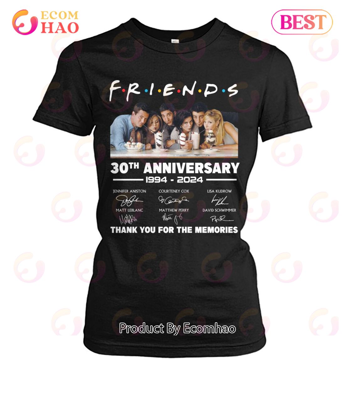 Friends 30th Anniversary 1994 - 2024 Thank You For The Memories T-Shirt