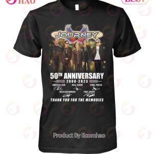 Journey 50th Anniversary 2008-2023 Thank You For The Memories Shirts
