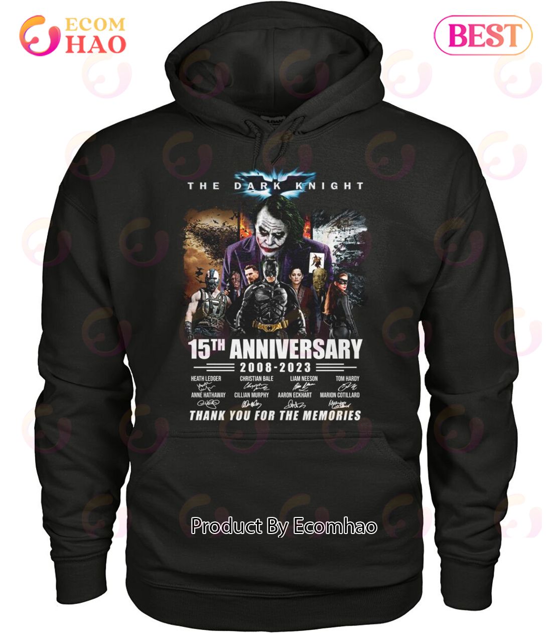The Dark Knight 15th Anniversary 2008 - 2023 Thank You For The Memories T-Shirt