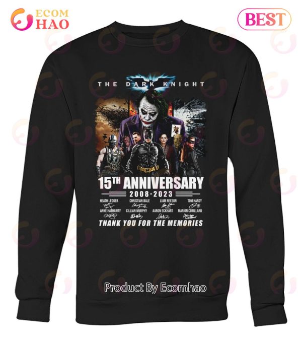 The Dark Knight 15th Anniversary 2008 – 2023 Thank You For The Memories T-Shirt