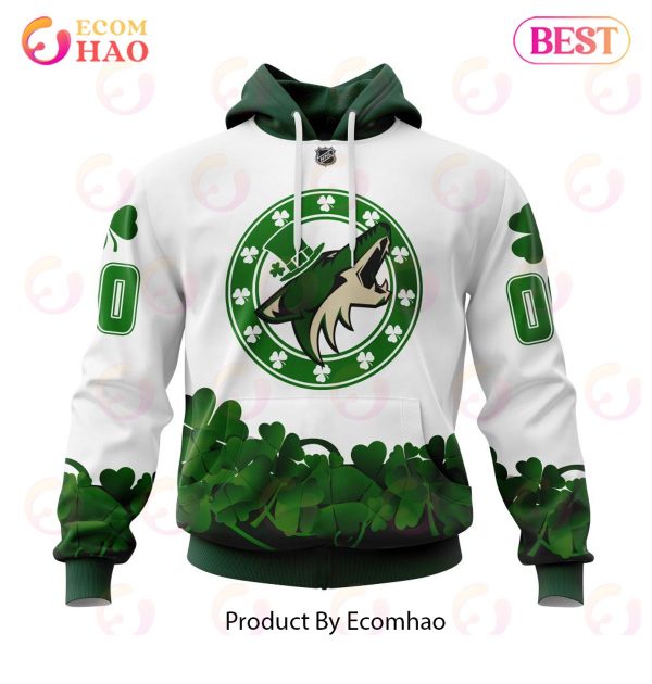 NHL Arizona Coyotes Happy St.Patrick Days Jersey 3D Hoodie