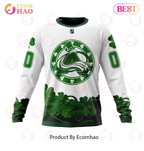 NHL Colorado Avalanche Happy St.Patrick Days Jersey 3D Hoodie