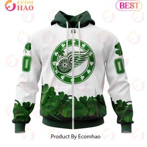NHL Detroit Red Wings Happy St.Patrick Days Jersey 3D Hoodie
