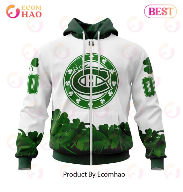 NHL Montreal Canadiens Happy St.Patrick Days Jersey 3D Hoodie